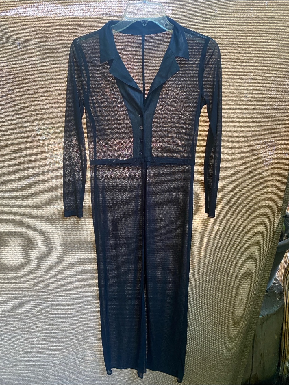 Sheer cover up long dress size Small